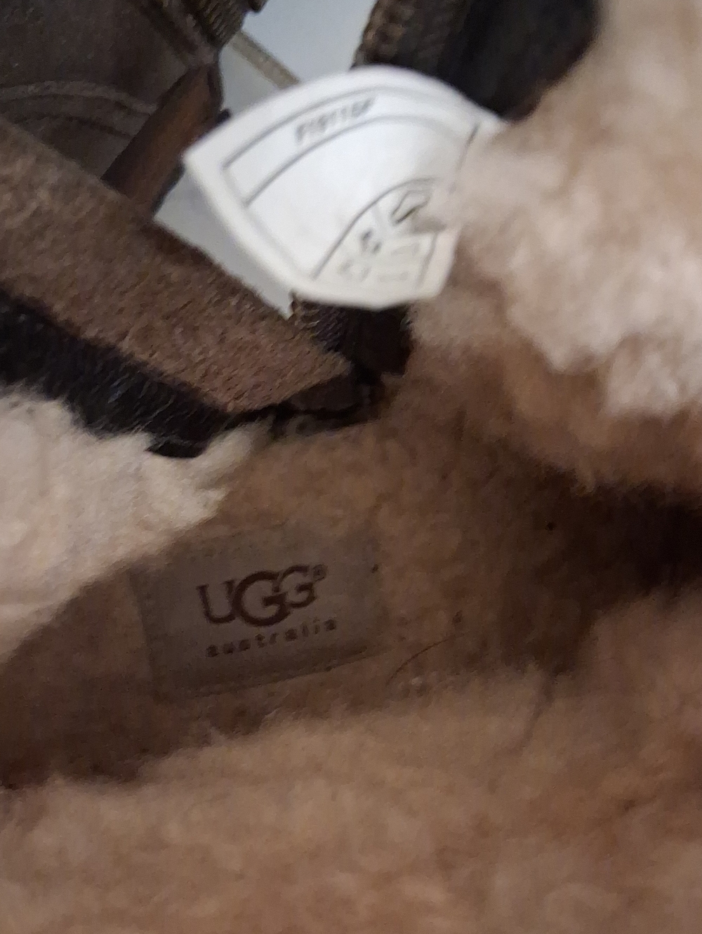 UGG Blayre Leather Shearling Moto Boots Brown Buckle Ankle Winter Boots US 9.5 - Picture 9 of 10